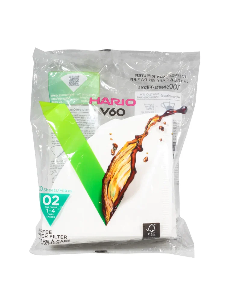 Hario V60-02 White Filters (100 pack)