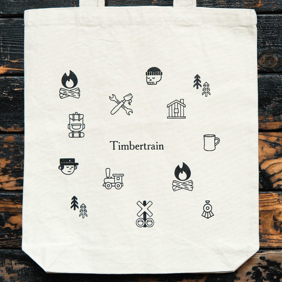 Timbertrain Cotton Tote - Natural - Image 2